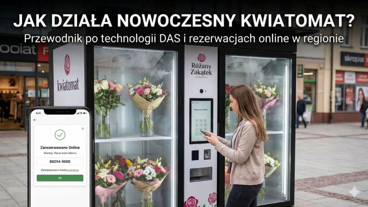 Jak działa nowoczesny kwiatomat? Przewodnik po technologii DAS i rezerwacjach online w regionie